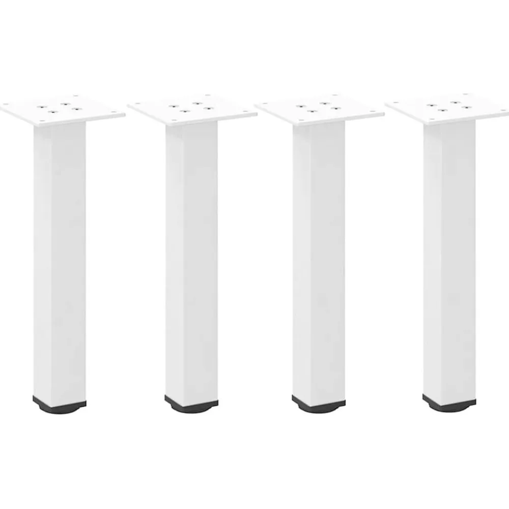 vidaXL Accesorios Para Mesas-Patas para mesa de centro (4 unidades), color , 30-32 cm, acero