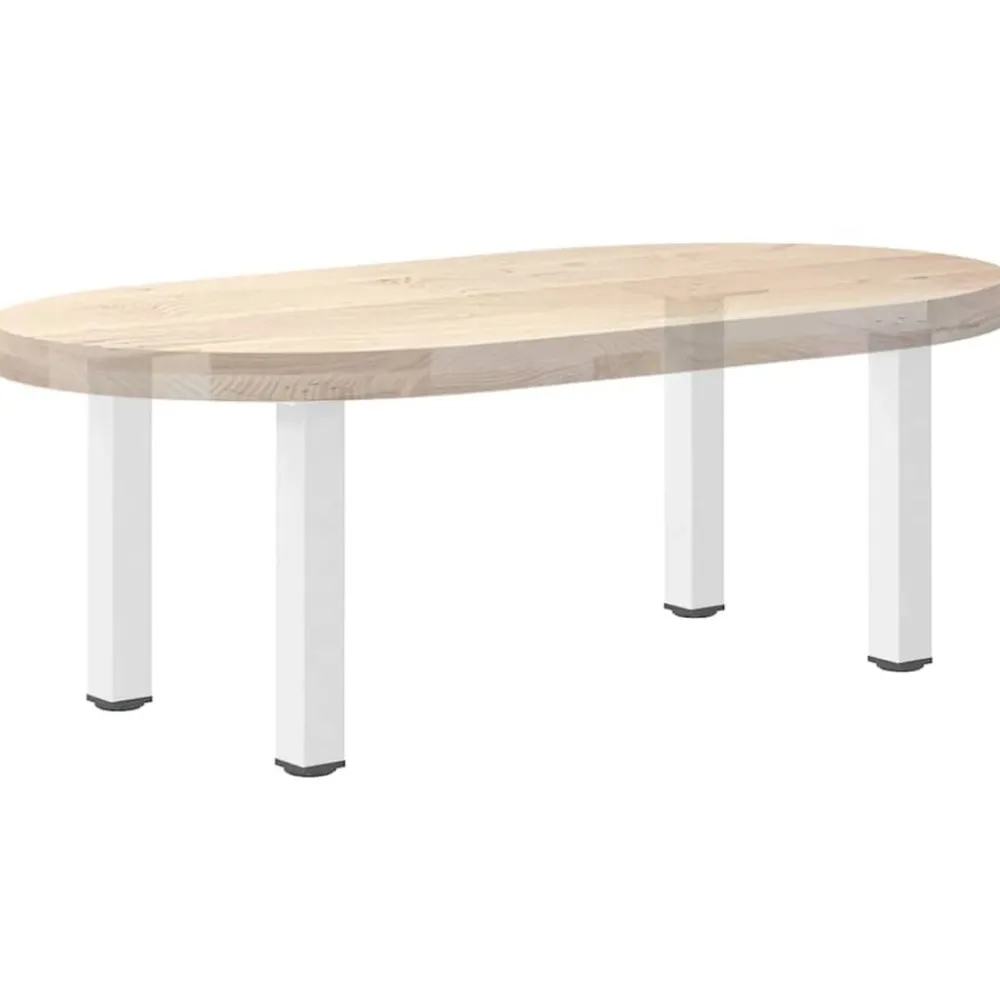 vidaXL Accesorios Para Mesas-Patas para mesa de centro (4 unidades), color , 30-32 cm, acero