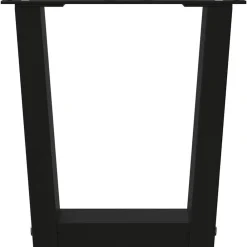 vidaXL Patas para mesa de centro en forma de V (2 unidades), color , 30 x (30-31,3) cm, acero Negro Discount
