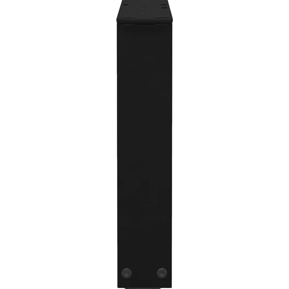 vidaXL Patas para mesa de centro en forma de V (2 unidades), color , 30 x (30-31,3) cm, acero Negro Discount