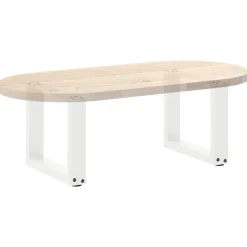 vidaXL Accesorios Para Mesas-Patas para mesa de centro en forma de U (2 unidades), color , 30 x (30-31) cm, acero