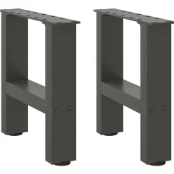 vidaXL Accesorios Para Mesas-Patas para mesa de centro (2 unidades, 30 x 31 cm, acero)