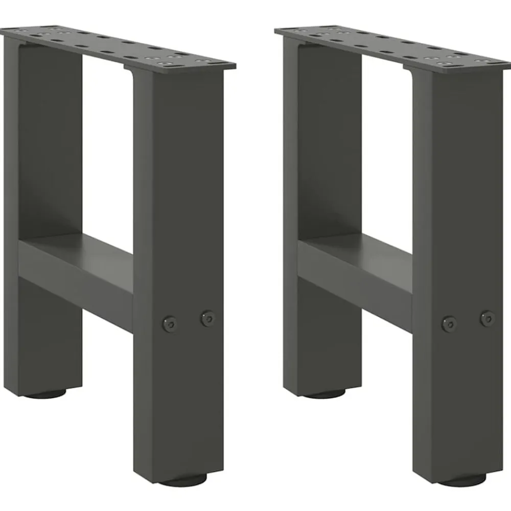 vidaXL Accesorios Para Mesas-Patas para mesa de centro (2 unidades, 30 x 31 cm, acero)
