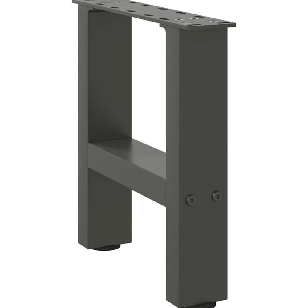 vidaXL Accesorios Para Mesas-Patas para mesa de centro (2 unidades, 30 x 31 cm, acero)
