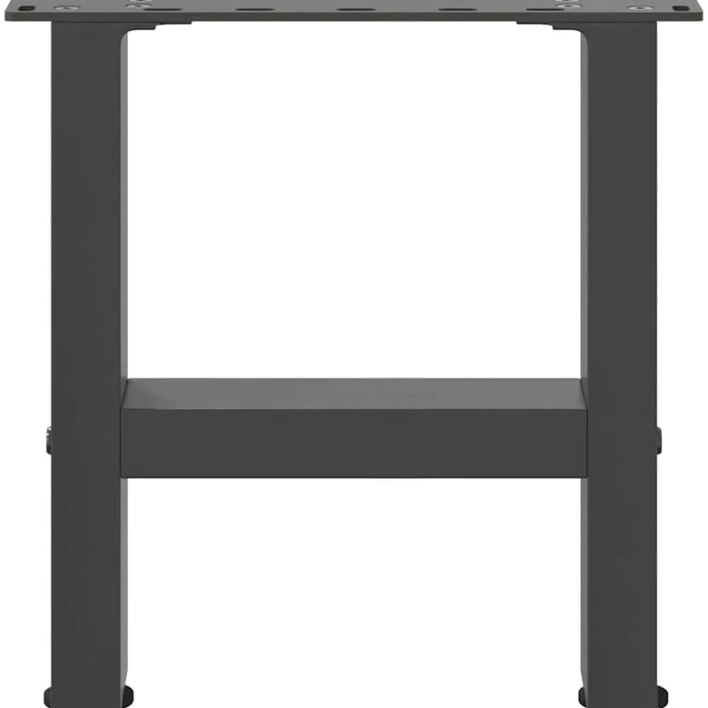vidaXL Accesorios Para Mesas-Patas para mesa de centro (2 unidades, 30 x 31 cm, acero)