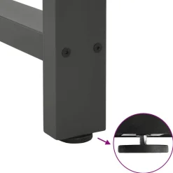 vidaXL Accesorios Para Mesas-Patas para mesa de centro (2 unidades, 30 x 31 cm, acero)
