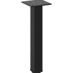 vidaXL Patas para mesa de centro (4 unidades), color , 30-32 cm, acero Negro Clearance