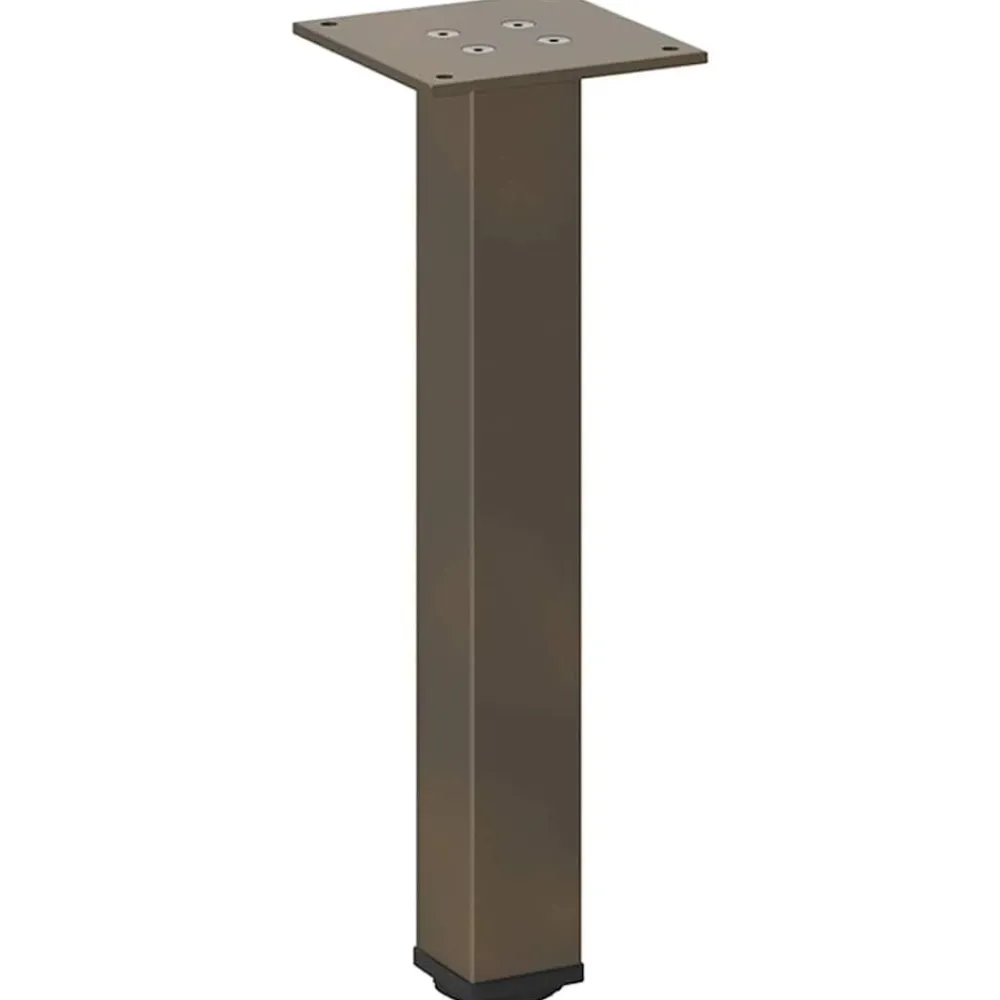 vidaXL Patas para mesa de centro 4 unidades acero 30-32 cm Acero Natural Online