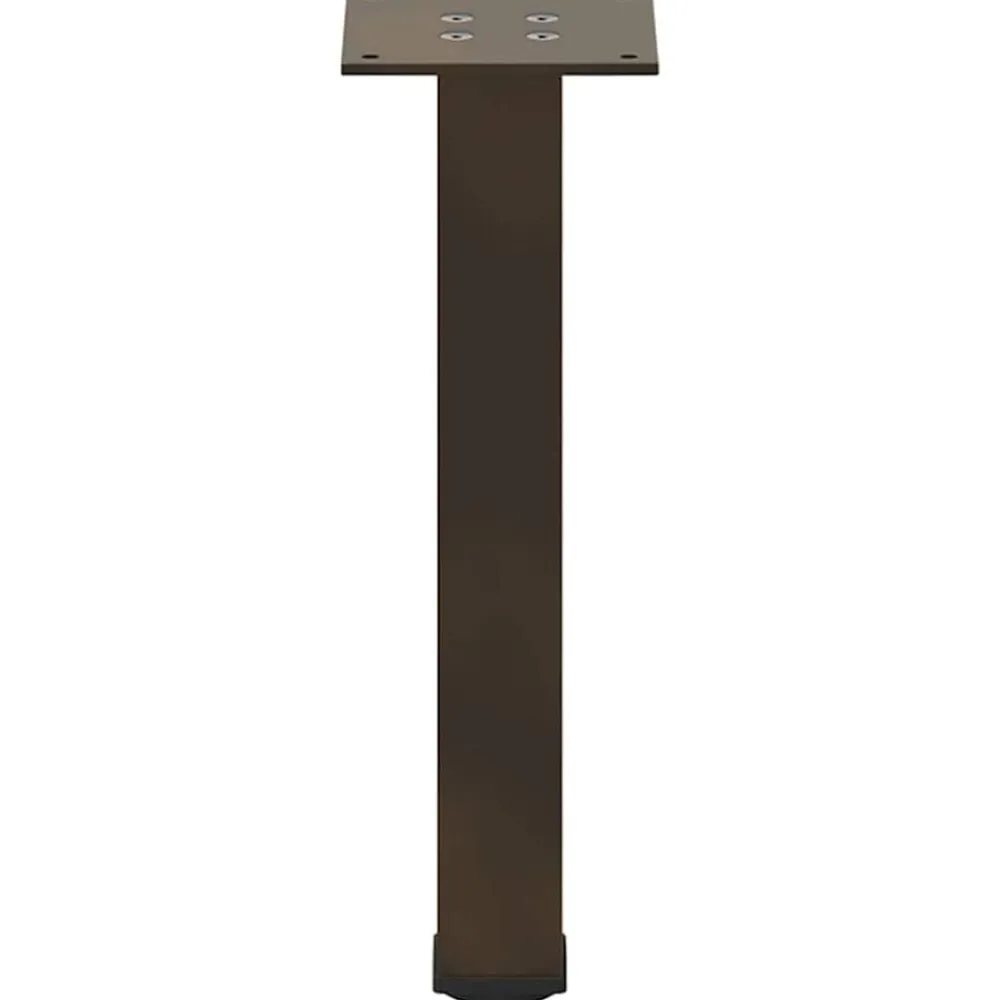 vidaXL Patas para mesa de centro 4 unidades acero 30-32 cm Acero Natural Online
