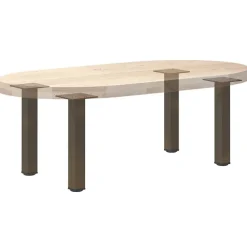vidaXL Patas para mesa de centro 4 unidades acero 30-32 cm Acero Natural Online