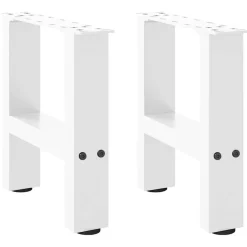 vidaXL Patas para mesa de centro blancas (2 unidades, 30 x 31 cm, acero) Blanco Hot