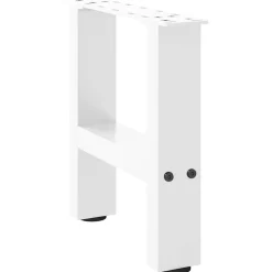 vidaXL Patas para mesa de centro blancas (2 unidades, 30 x 31 cm, acero) Blanco Hot
