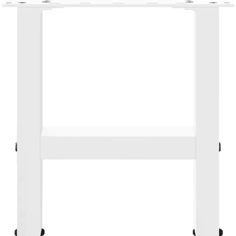 vidaXL Patas para mesa de centro blancas (2 unidades, 30 x 31 cm, acero) Blanco Hot