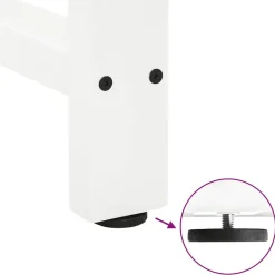 vidaXL Patas para mesa de centro blancas (2 unidades, 30 x 31 cm, acero) Blanco Hot
