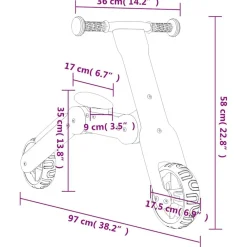vidaXL Patinete de niños 2 en 1 Azul claro