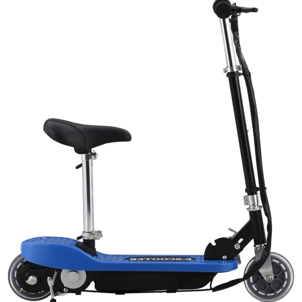 vidaXL Patinete eléctrico con asiento 120 W Azul Online