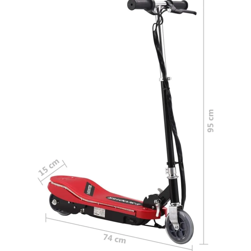 vidaXL Actividades Al Aire Libre-Patinete eléctrico con LED 120 W