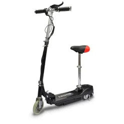 vidaXL Patinete eléctrico con asiento 120 W Negro