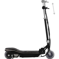 vidaXL Patinete eléctrico con LED 120 W Negro Online
