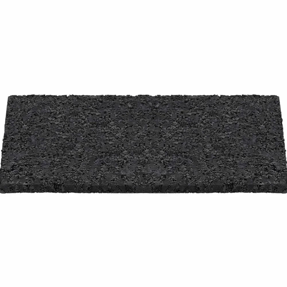 vidaXL Patio de gránulo de goma Negro 6 x 9 x 0,3 cm Goma
