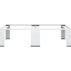 vidaXL Pedestal doble de la lavadora y la secadora Blanco Outlet