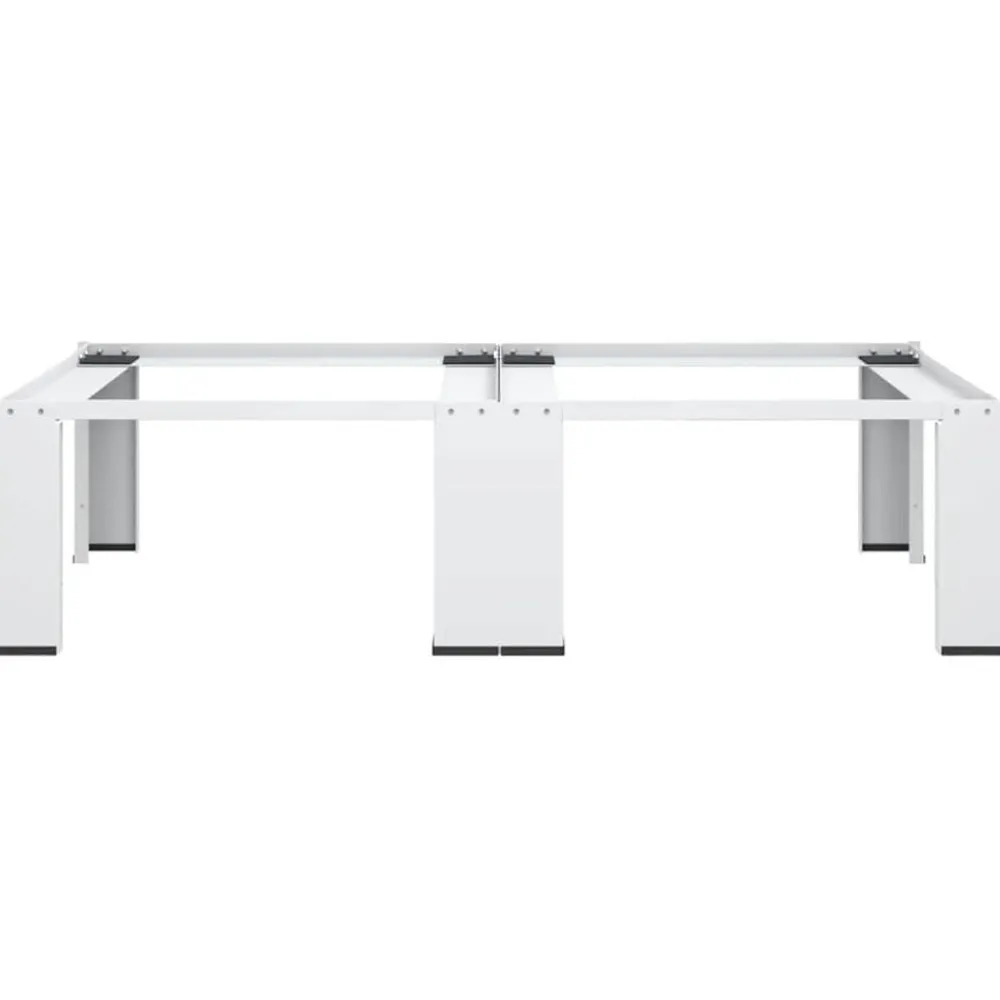 vidaXL Pedestal doble de la lavadora y la secadora Blanco Outlet