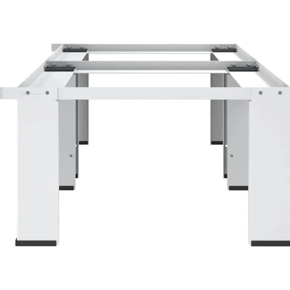 vidaXL Pedestal doble de la lavadora y la secadora Blanco Outlet