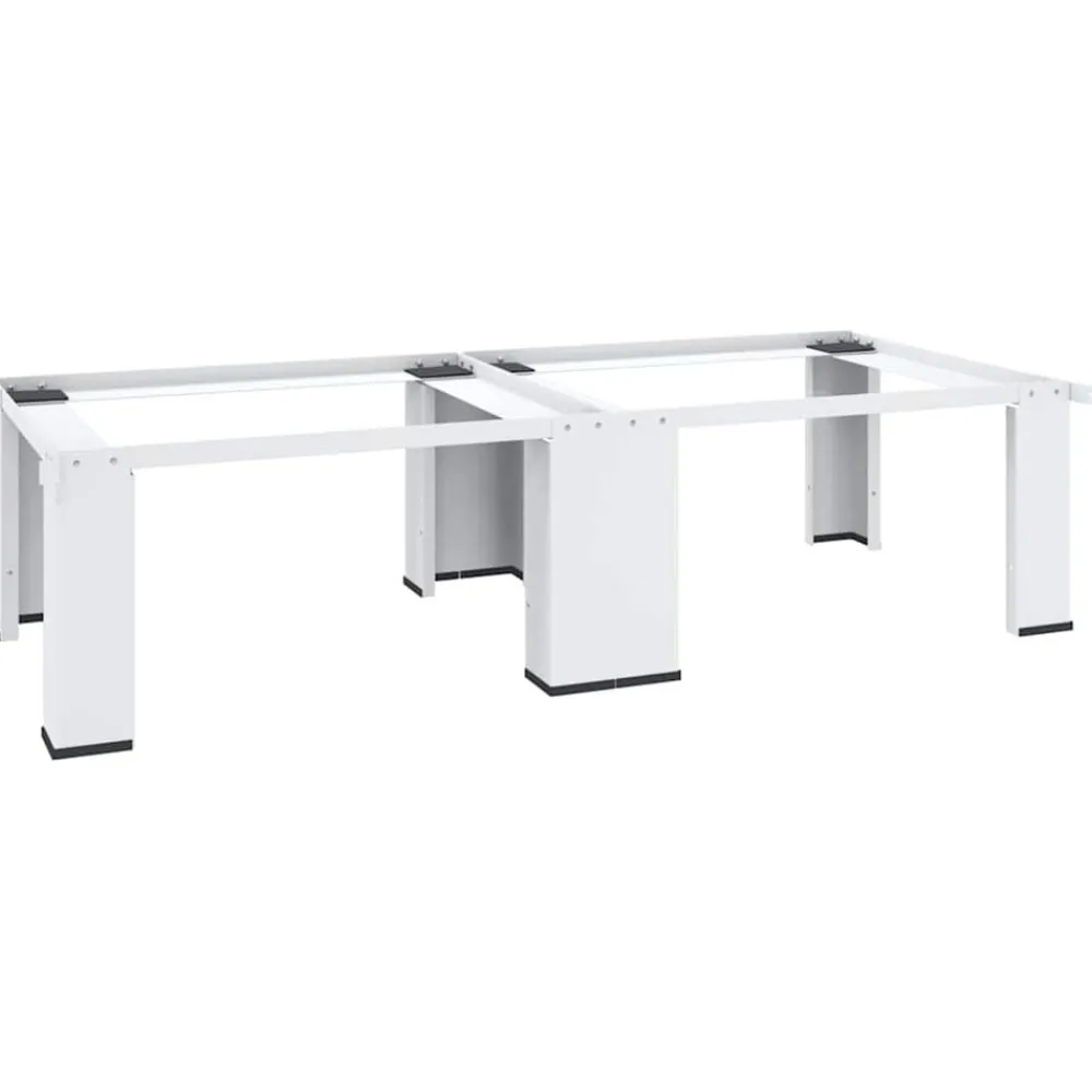 vidaXL Pedestal doble de la lavadora y la secadora Blanco Outlet