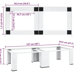vidaXL Pedestal doble de la lavadora y la secadora Blanco Outlet