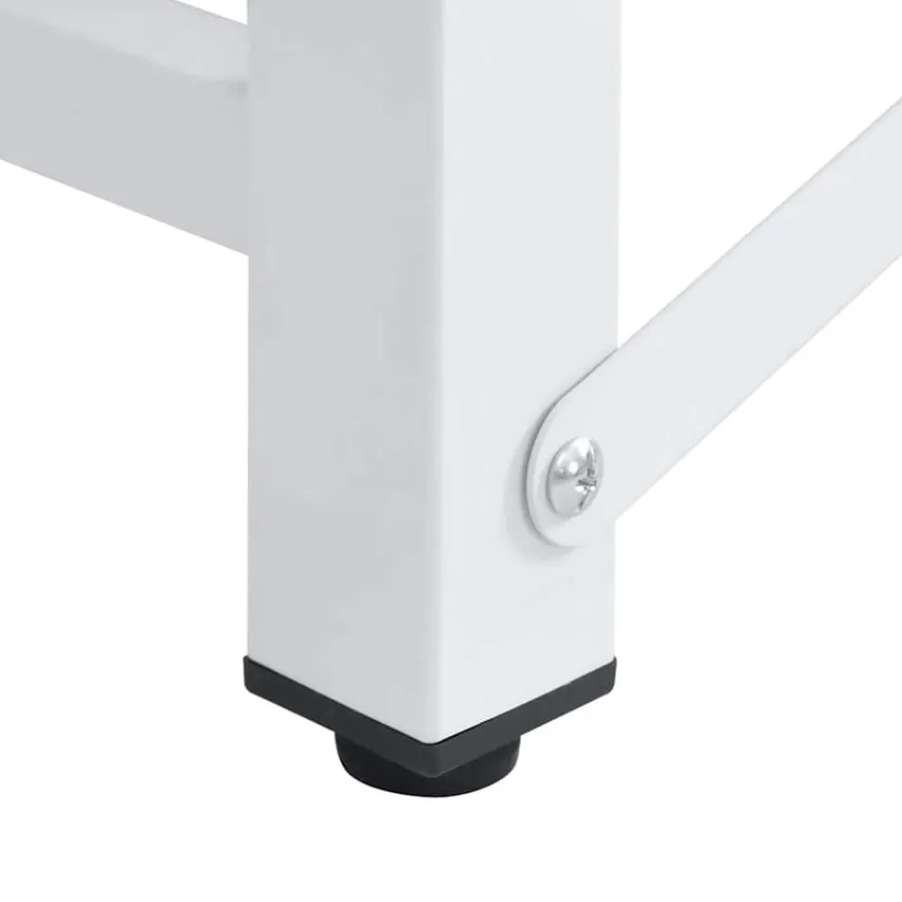 vidaXL Pedestal doble lavadora secadora con estantes extraíbles Blanco Online