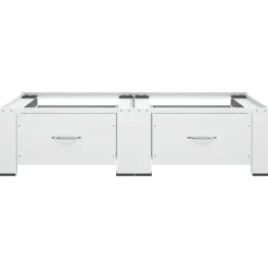 vidaXL Accesorios Para Electrodomésticos-Pedestal doble para lavadora y secadora con cajones
