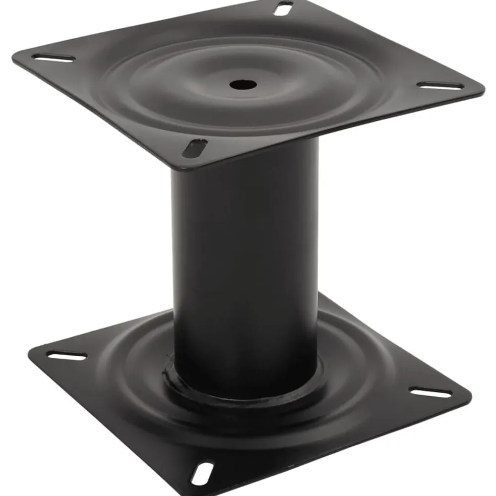 vidaXL Pedestal para asiento de barco acero negro 18 cm Outlet