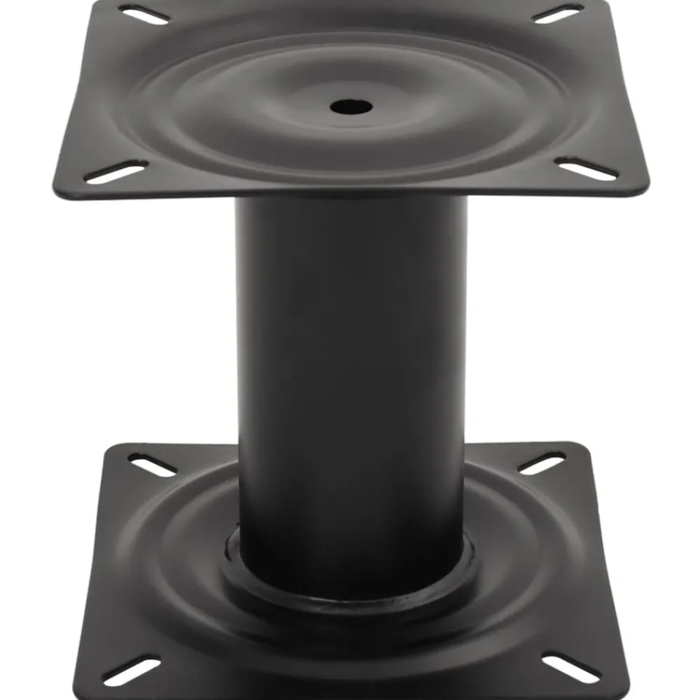 vidaXL Pedestal para asiento de barco acero negro 18 cm Outlet