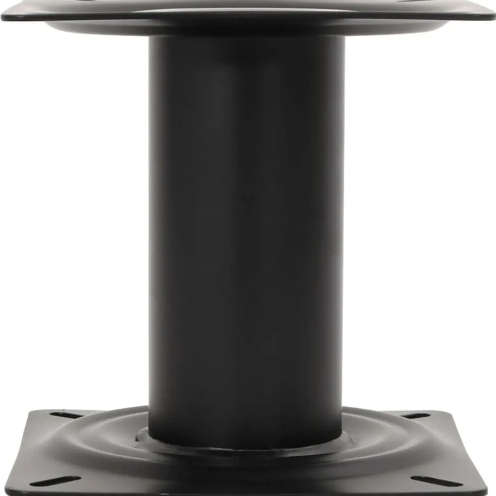 vidaXL Pedestal para asiento de barco acero negro 18 cm Outlet