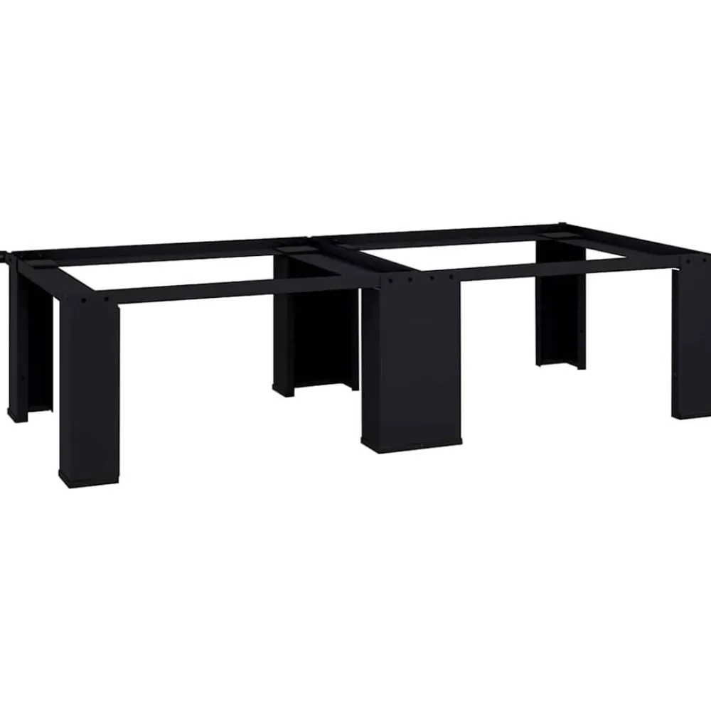vidaXL Pedestal para Lavadora 2 pcs 127 x 54,5 x 32,5 cm Acero Negro Online