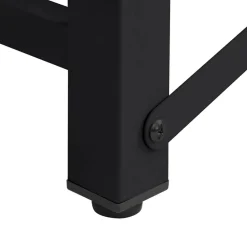 vidaXL Pedestal para Lavadora 2 pcs 124,5 x 61,5 x 32,5 cm Acero Negro New