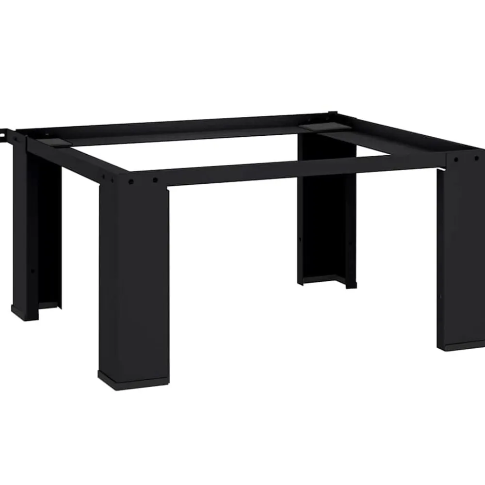 vidaXL Pedestal para Lavadora 64 x 55 x 32,5 cm Acero Negro Online