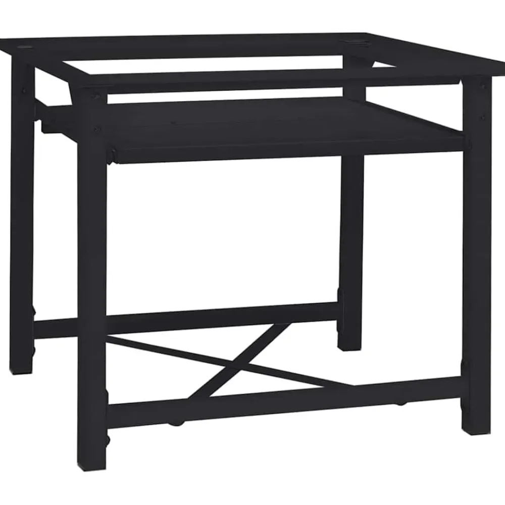 vidaXL Pedestal para Lavadora 60 x 56 x 52 cm Acero Negro New