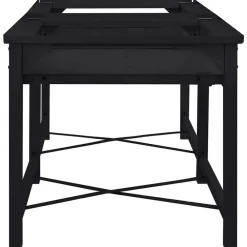 vidaXL Pedestal para Lavadora 2 pcs 120 x 56 x 52 cm Acero Negro Outlet