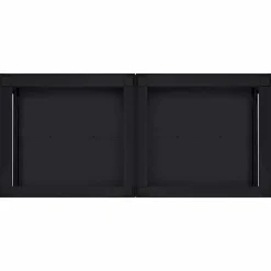 vidaXL Pedestal para Lavadora 2 pcs 120 x 56 x 52 cm Acero Negro Outlet