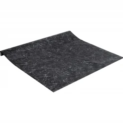 vidaXL Pegatina de mueble autoadhesiva PVC mármol 90x500 cm Negro Discount