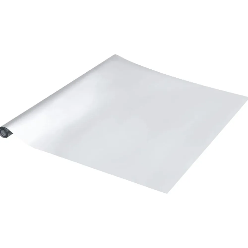 vidaXL Arte Y Ocio-Pegatina de mueble autoadhesiva PET plateado 90x500 cm