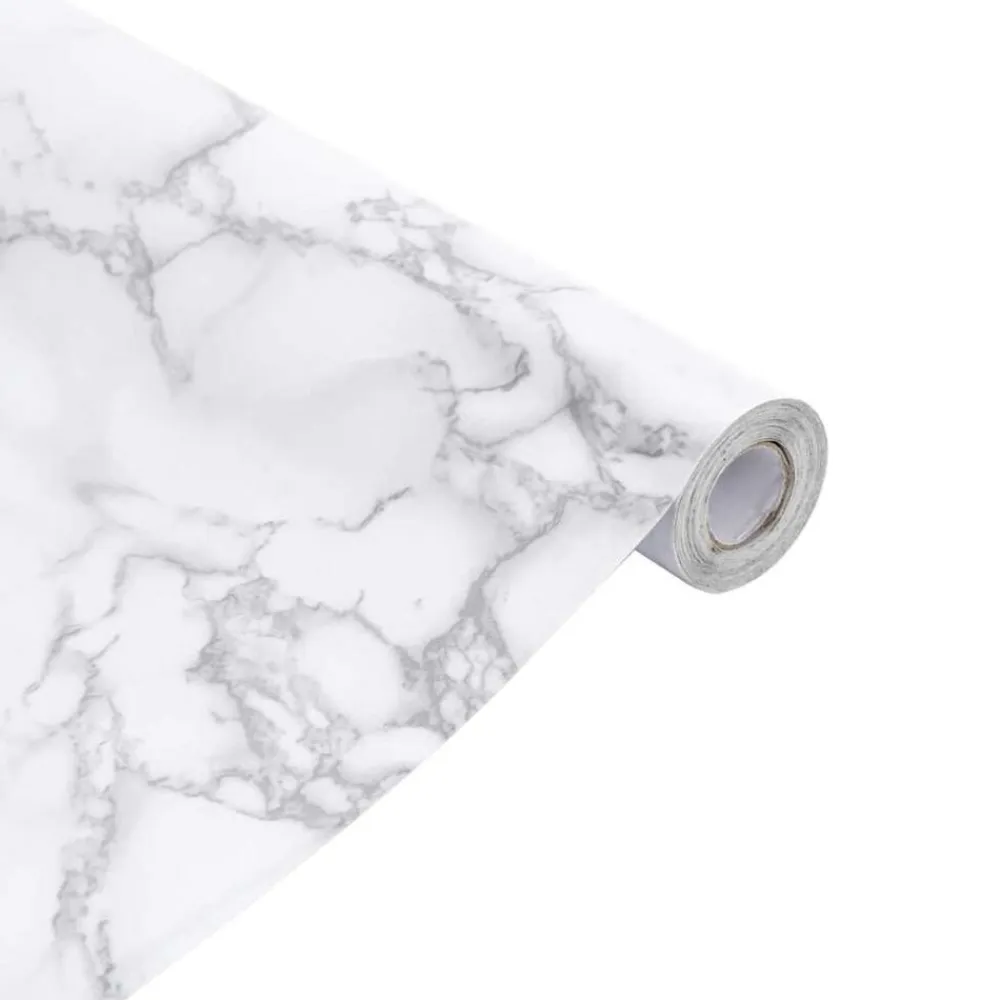 vidaXL Arte Y Ocio-Pegatina de mueble autoadhesiva PVC mármol 90x500 cm