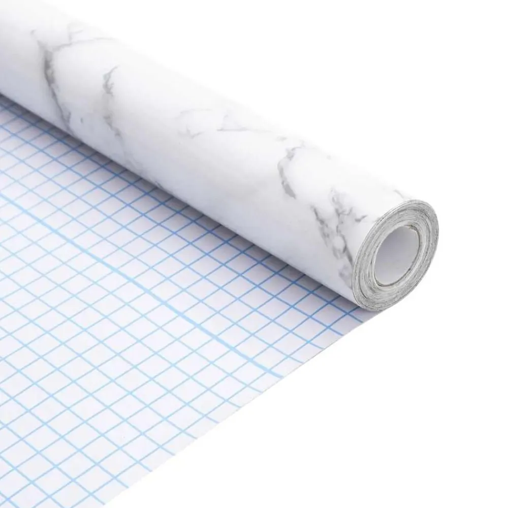 vidaXL Arte Y Ocio-Pegatina de mueble autoadhesiva PVC mármol 90x500 cm