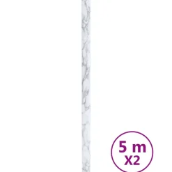 vidaXL Arte Y Ocio-Pegatinas de mueble autoadhesivas PVC mármol 90x500 cm