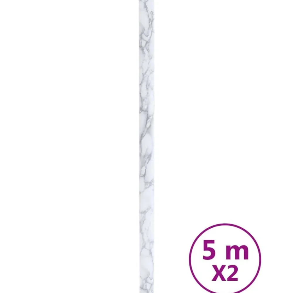 vidaXL Arte Y Ocio-Pegatinas de mueble autoadhesivas PVC mármol 90x500 cm