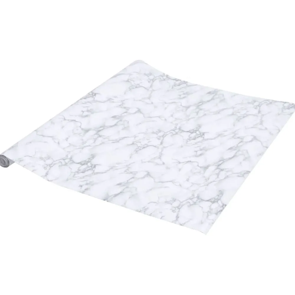 vidaXL Arte Y Ocio-Pegatinas de mueble autoadhesivas PVC mármol 90x500 cm