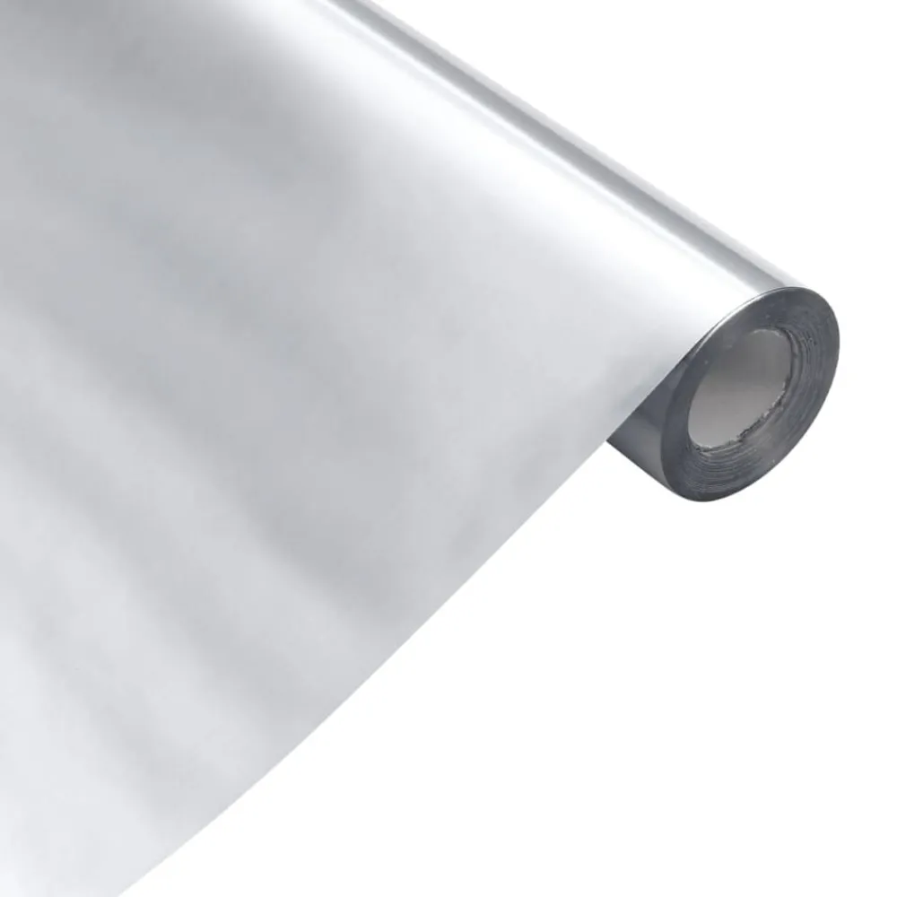 vidaXL Pegatinas de mueble autoadhesivas PET plateado 90x500 cm Best