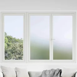 vidaXL Decoración-Película adhesiva para ventanas Gris Esmerilado 45 x 2000 cm