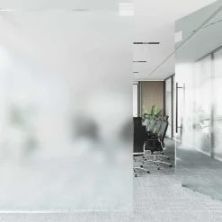 vidaXL Decoración-Película adhesiva para ventanas Gris Esmerilado 45 x 2000 cm